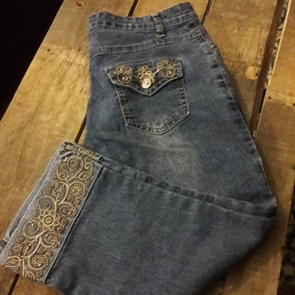 COS Denim - COS embellished cropped jeans